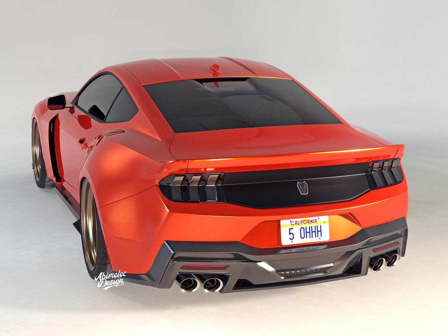 Ford Renders Ford Mustang Dark Horse Con Bodykit Cobra Vida Gracias A Renders