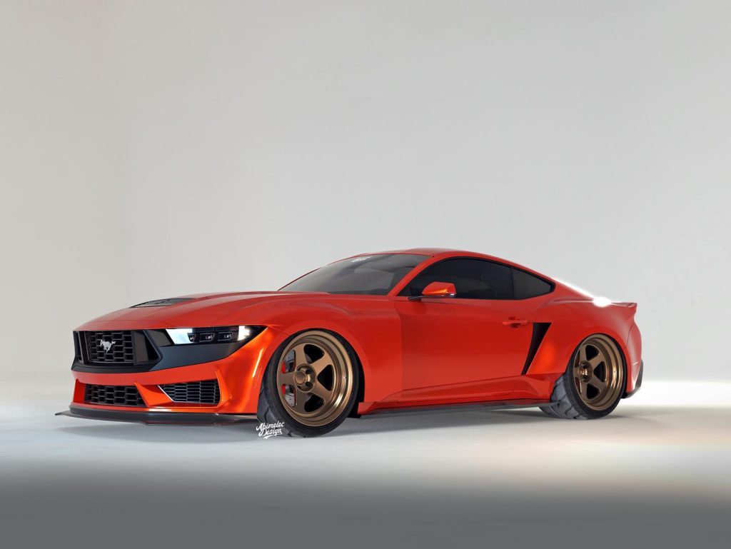 Ford Mustang Dark Horse Render lateral