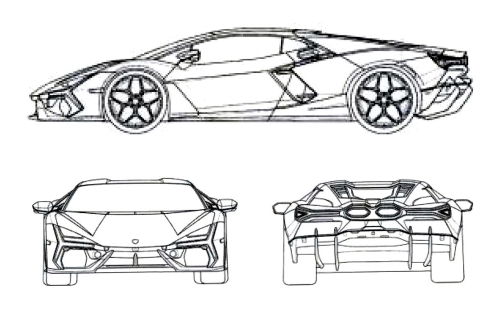 Lamborghini Aventador híbrido patentes