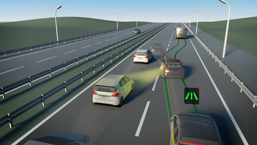 asistente de mantenimiento de carril: Asistencias de manejo