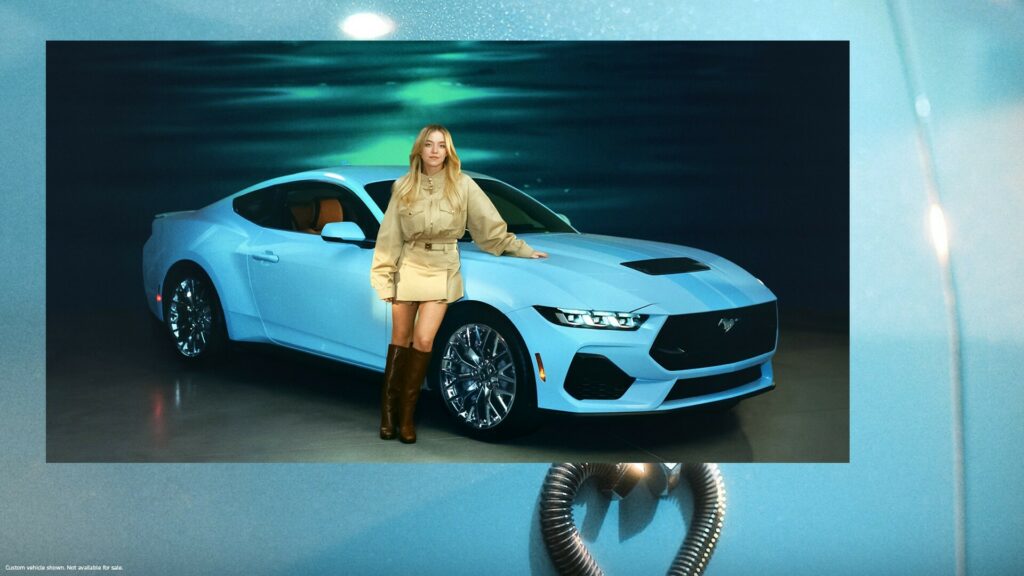 Ford Mustang diseñado por Sydney Sweeney