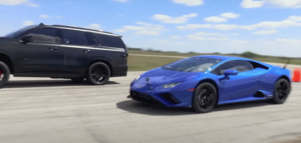 Lamborghini Huracan Evo vs Cadillac Escalade-V