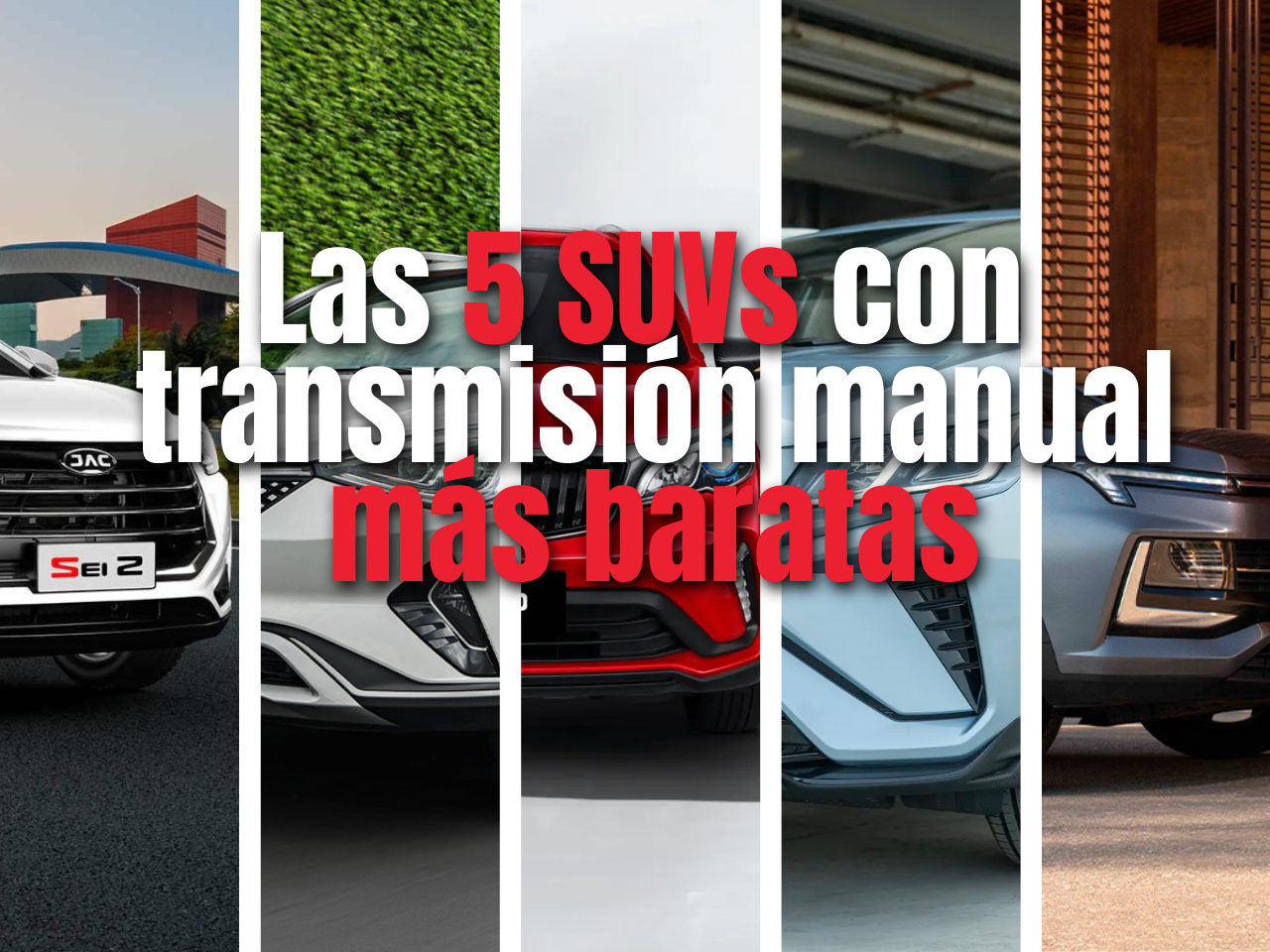 Loas 5 SUvs mas baratas transmision manual autoanalitica