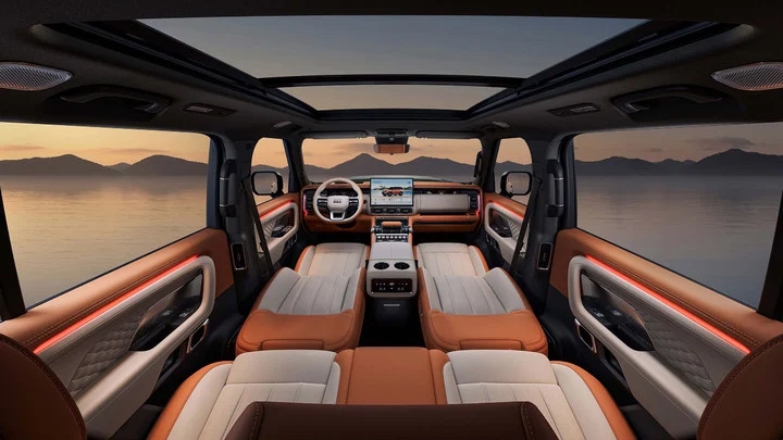 Geely Galaxy Zhanjian 700: la primera camioneta todoterreno de Geely es híbrida enchufable 3 Geely Galaxy Zhanjian 700 Autoanalitica 7.png
